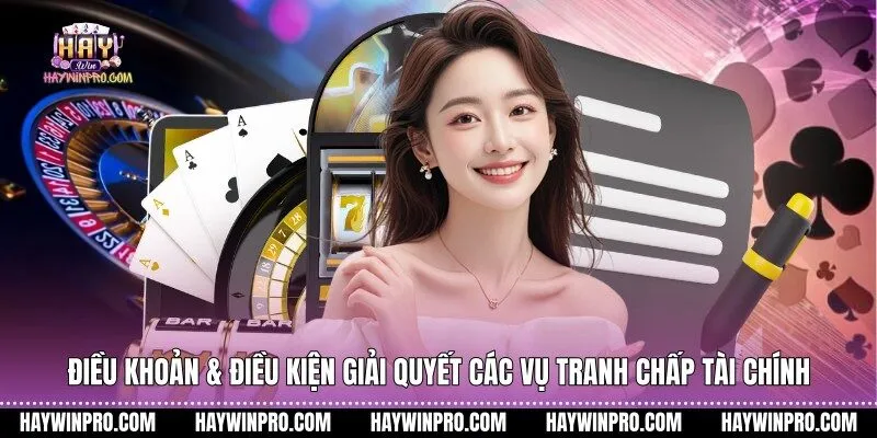 điều khoản & điều kiện giải quyết các vụ tranh chấp tài chính