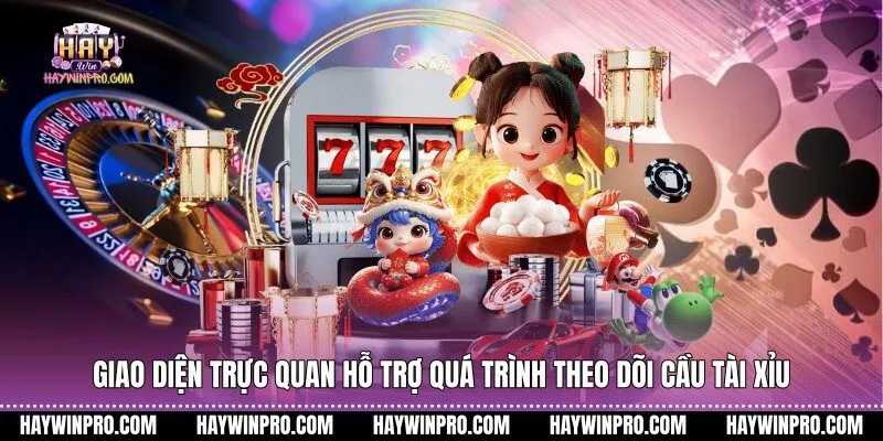 Giao diện trực quan hỗ trợ quá trình theo dõi cầu tài xỉu